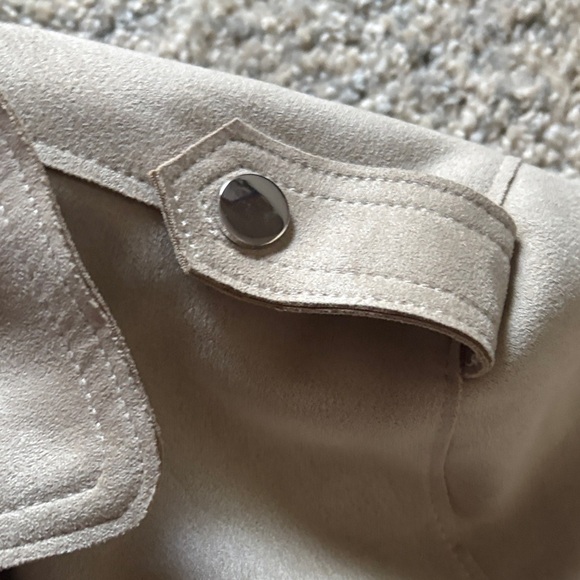 Philosophy Light Tan Bomber Jacket - Picture 4 of 5